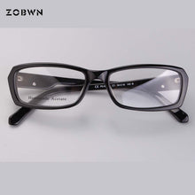 Load image into Gallery viewer, classic man glasses simple frames for business male eyeglasses black white with metal decoration wome spectacle for prescription
