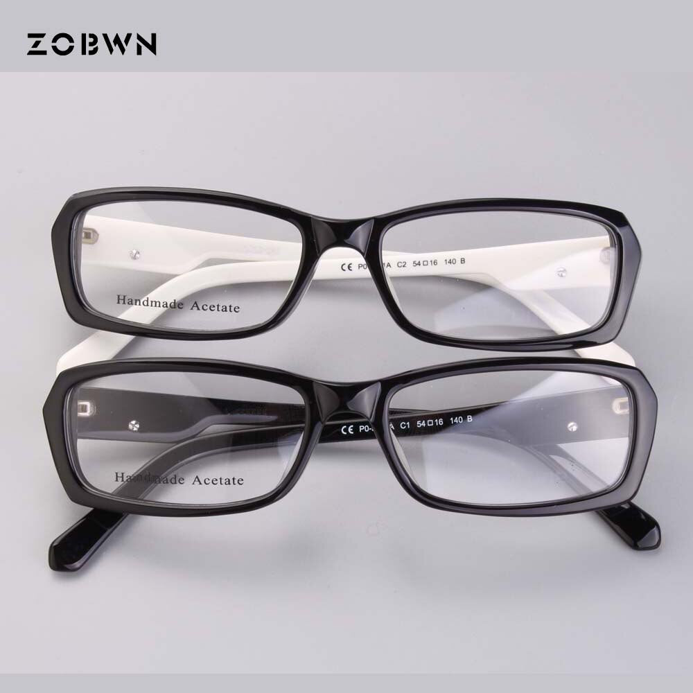 classic man glasses simple frames for business male eyeglasses black white with metal decoration wome spectacle for prescription