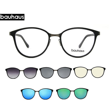 clip on Cat Eye Eyewear Frames Women frame  3in1 memory core inside Polarized Magnet Clip sunglasses  women magnet frame Myopia