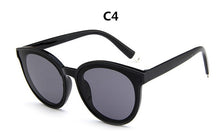 Load image into Gallery viewer, colour  top cat eye glasses sunglasses women brand designer blue sea sun glasses lady female oculos de sol UV400