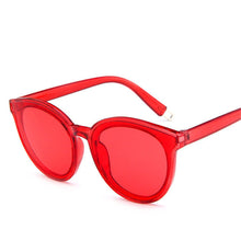 Load image into Gallery viewer, colour  top cat eye glasses sunglasses women brand designer blue sea sun glasses lady female oculos de sol UV400