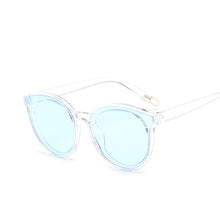 Load image into Gallery viewer, colour  top cat eye glasses sunglasses women brand designer blue sea sun glasses lady female oculos de sol UV400