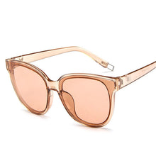 Load image into Gallery viewer, colour  top cat eye glasses sunglasses women brand designer blue sea sun glasses lady female oculos de sol UV400