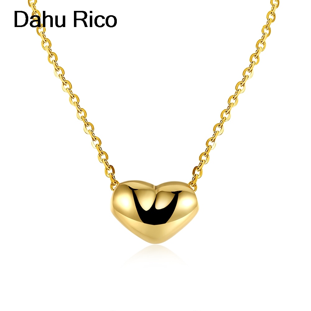 coracao collares kette colgantes necklaces & pendants women for bridesmaids rosegold blancos de oro gold pla necklaces