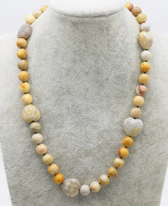 coral jade round and heart 10mm 18mm 21inch necklace wholesale beads nature