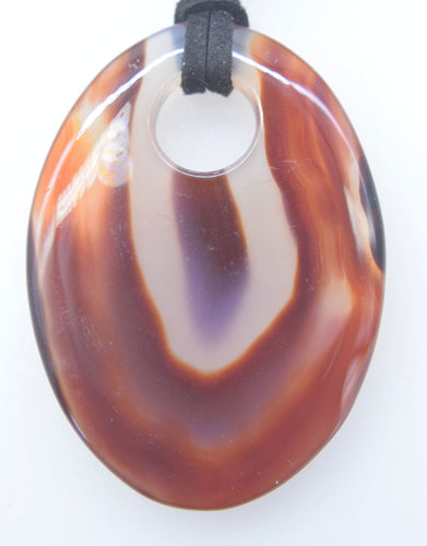 vene rosso intenso agata piatta pendente da 18 pollici 40 * 55mm collana di perle perline all'ingrosso natura 