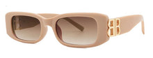 Carica l&#39;immagine nel visualizzatore di Gallery, designer sunglasses women men square  shades glasses gold word B decoration trendy small rectangle sunglasses women 2023