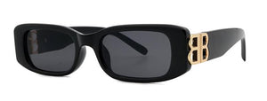 designer sunglasses women men square  shades glasses gold word B decoration trendy small rectangle sunglasses women 2023