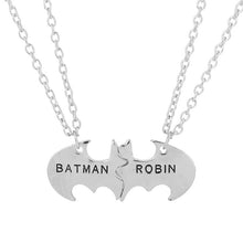 Load image into Gallery viewer, dongsheng Hot Movie Jewelry Batman &amp; ROBIN Pendant Necklace Couple Best Friend Necklace Batman Jewelry Movie Couple Gift -30