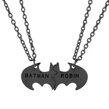Load image into Gallery viewer, dongsheng Hot Movie Jewelry Batman &amp; ROBIN Pendant Necklace Couple Best Friend Necklace Batman Jewelry Movie Couple Gift -30