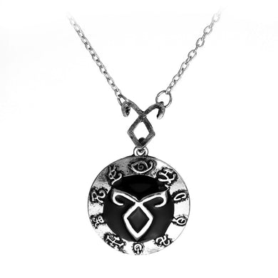 dongsheng The Mortal Instruments City of Bones Necklace Vintage Angelic Power Runes Shadowhunters Pendant Chain Choker Collar-30