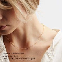 Load image into Gallery viewer, Gold stainless steel 316L Chain Choker Necklace women Pendant Layered necklace sets for women Jewelry