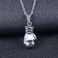 Carica l&#39;immagine nel visualizzatore di Gallery, fine jewelry Boxing Glove pendant Boxing match 316L Stainless Steel Co Pendant Necklaces for Men Boys Gift
