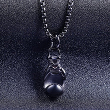 Carica l&#39;immagine nel visualizzatore di Gallery, fine jewelry Boxing Glove pendant Boxing match 316L Stainless Steel Co Pendant Necklaces for Men Boys Gift