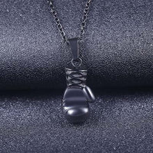Carica l&#39;immagine nel visualizzatore di Gallery, fine jewelry Boxing Glove pendant Boxing match 316L Stainless Steel Co Pendant Necklaces for Men Boys Gift