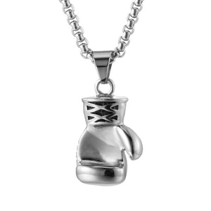 fine jewelry Boxing Glove pendant Boxing match 316L Stainless Steel Co Pendant Necklaces for Men Boys Gift