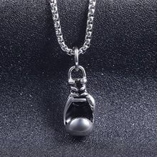 Carica l&#39;immagine nel visualizzatore di Gallery, fine jewelry Boxing Glove pendant Boxing match 316L Stainless Steel Co Pendant Necklaces for Men Boys Gift