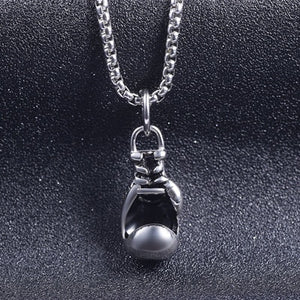 fine jewelry Boxing Glove pendant Boxing match 316L Stainless Steel Co Pendant Necklaces for Men Boys Gift