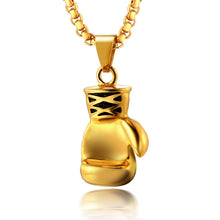 Carica l&#39;immagine nel visualizzatore di Gallery, fine jewelry Boxing Glove pendant Boxing match 316L Stainless Steel Co Pendant Necklaces for Men Boys Gift