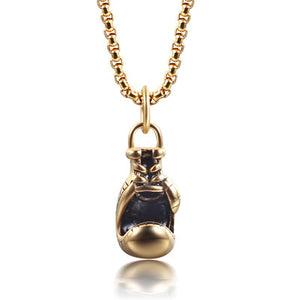 fine jewelry Boxing Glove pendant Boxing match 316L Stainless Steel Co Pendant Necklaces for Men Boys Gift