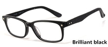 Load image into Gallery viewer, eyeglasses frame acetate wooden eyewear square full frame optical prescription glasses plain glasses unisex wood grain rivet1209