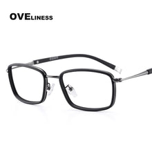 Load image into Gallery viewer, eyeglasses frames for men Computer Optical Transparent lens women myopia glasses Spectacle For Male prescription Eyewear Frames