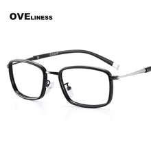 Load image into Gallery viewer, eyeglasses frames for men Computer Optical Transparent lens women myopia glasses Spectacle For Male prescription Eyewear Frames