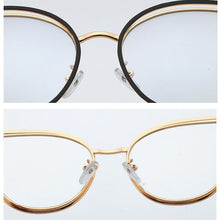 Load image into Gallery viewer, eyeglasses frames for women clear lens metal frame  designer glasses frame woman Sexy computer glasses