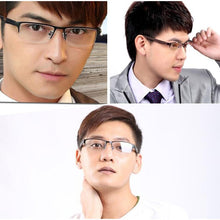 Load image into Gallery viewer, eyeglasses frames men Brand Retro TR90 Business glasses frame TAG Myopic computer optics oculos de grau clear lens glasses T9019