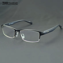Load image into Gallery viewer, eyeglasses frames men Brand Retro TR90 Business glasses frame TAG Myopic computer optics oculos de grau clear lens glasses T9019
