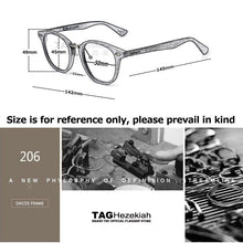 Load image into Gallery viewer, eyeglasses frames men women TAG Brand Retro optical glasses frame computer myopia glasses frame prescription reading glasses