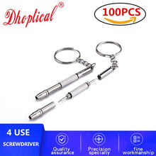 Load image into Gallery viewer, eyelasses screwdriver  4 use screwdriver 100pcs eyeglasses accessories for glasses shop