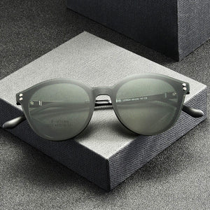 eyewear Frame with 1 Clips On Sunglasses Women Men Polarized Mirror Glasses Set Myopia Optical Lens for Reading with box FML