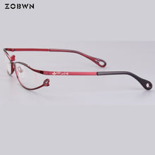 Load image into Gallery viewer, full Frames ladies Optics Eyeglasses women Clear Glasses Men Optical Metal Eye Glasses Frame red white for prescription eye