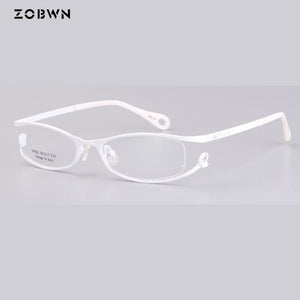 full Frames ladies Optics Eyeglasses women Clear Glasses Men Optical Metal Eye Glasses Frame red white for prescription eye