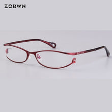 Load image into Gallery viewer, full Frames ladies Optics Eyeglasses women Clear Glasses Men Optical Metal Eye Glasses Frame red white for prescription eye