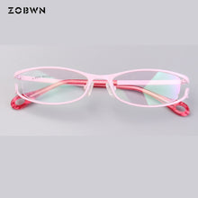 Load image into Gallery viewer, full Frames ladies Optics Eyeglasses women Clear Glasses Men Optical Metal Eye Glasses Frame red white for prescription eye