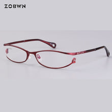 Load image into Gallery viewer, full Frames ladies Optics Eyeglasses women Clear Glasses Men Optical Metal Eye Glasses Frame red white for prescription eye