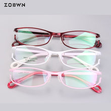 Load image into Gallery viewer, full Frames ladies Optics Eyeglasses women Clear Glasses Men Optical Metal Eye Glasses Frame red white for prescription eye
