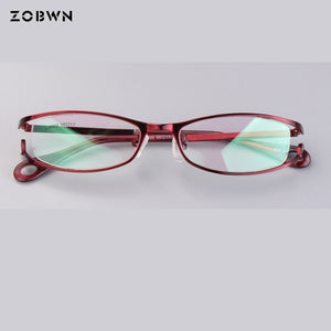 full Frames ladies Optics Eyeglasses women Clear Glasses Men Optical Metal Eye Glasses Frame red white for prescription eye