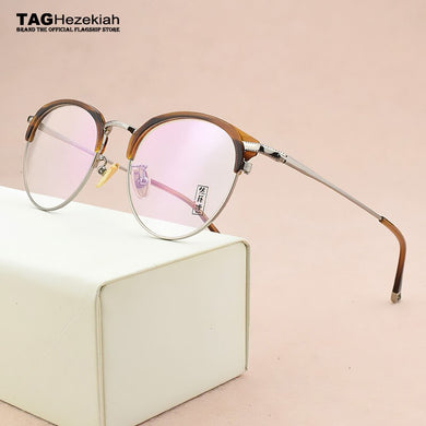 Brand glasses frame women Vintage Round Glasses Frame Men Ultralight eye glasses frames for men spectacle frames Women's