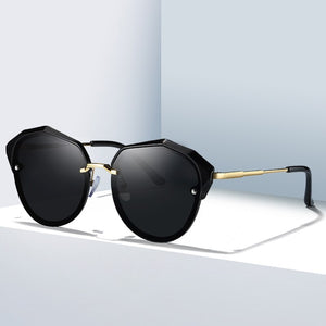Classic Polarized Sunglasses Women Brand Design cateye Frame Sun Glasses Male Goggle UV400 Gafas