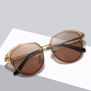 Classic Polarized Sunglasses Women Brand Design cateye Frame Sun Glasses Male Goggle UV400 Gafas