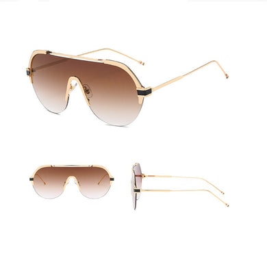 Retro Oval Classic Sunglasses Ladies / Men's Glasses Gradient Mirror Metal Sports Sunglasses Driving Sun Glasses