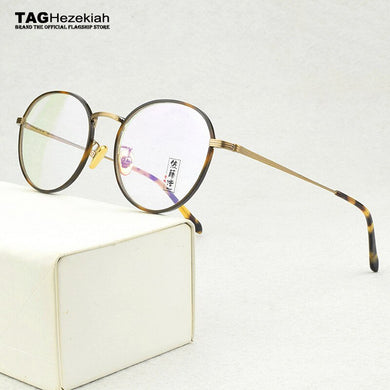 Round glasses frame women Alloy Vintage eye glasses frames for men myopia computer web celebrity Retro spectacle frames