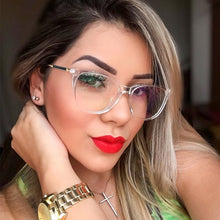 Load image into Gallery viewer, Transparent glasses frame women retro vintage Square Brand designer Optical Frames Woman Glasses Eyewear trend 2023