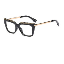 Load image into Gallery viewer, black woman&#39;s eyeglasses Oversized Square eye glass frame for women transparent computer glasses spectacle frames