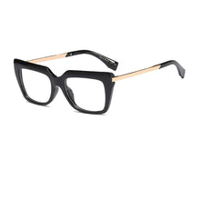 Load image into Gallery viewer, black woman&#39;s eyeglasses Oversized Square eye glass frame for women transparent computer glasses spectacle frames