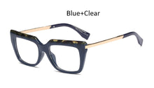 Load image into Gallery viewer, black woman&#39;s eyeglasses Oversized Square eye glass frame for women transparent computer glasses spectacle frames