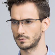 Load image into Gallery viewer, brand titanium glasses frame men Retro TR90 eyeglasses frames computer optical glasses myopia nerd spectacle frames 8189